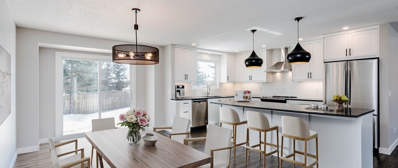 Beautiful lightly coloured kitchen renovation by Marden Construction before we moved to Lethbridge Alberta.