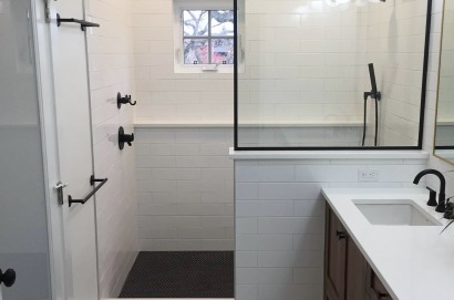 Bathroom renovation project completed by Marden Construction before we moved to Lethbridge, Alberta.