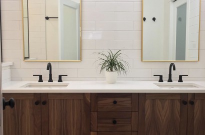 Bathroom renovation project completed by Marden Construction before we moved to Lethbridge, Alberta.