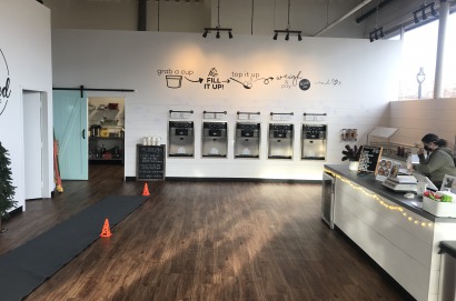 Commercial Build-out completed by Marden Construction for Twisted Peaks Frozen Yogurt